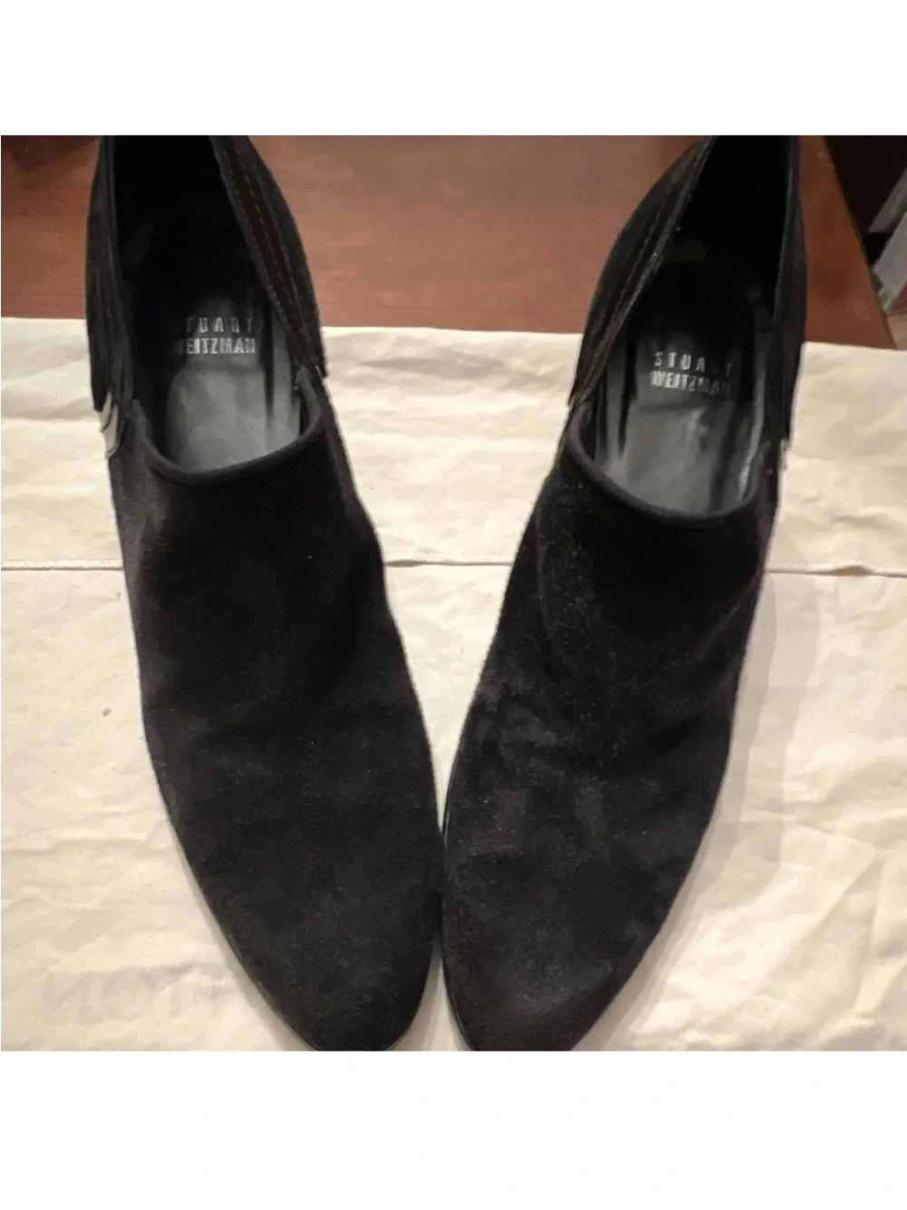Stuart Weitzman Black Suede Men's Chukka Boots